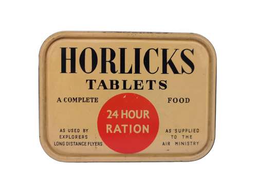 WW2 RAF 24 HR HORLICKS EMERGENCY RATION TIN - EMPTY