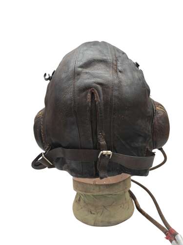WW2 RAF B-type flying helmet Sz3 & MKIV goggles guide plates