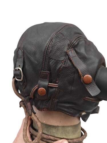 WW2/1950s RAF 2nd PATTERN C-TYPE FLYING HELMET - Sz4 Large