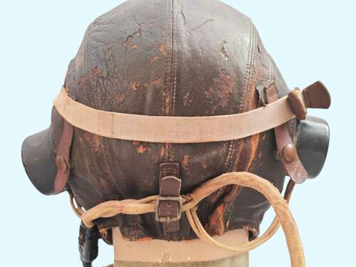 WW2 RAF 1st pattern C-type flying helmet set - NAMED - F/O LOVE EA