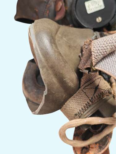 WW2 RAF 1st pattern C-type flying helmet set - NAMED - F/O LOVE EA