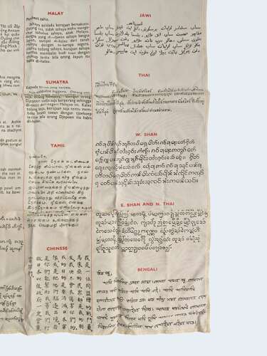 WW2 RAF BLOODCHIT 17 LANGUAGES - BURMA THEATRE