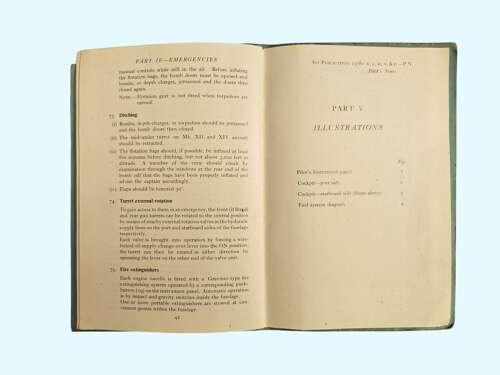 WW2 RAF WELLINGTON III - XVIII PILOT'S NOTES - /44 dated