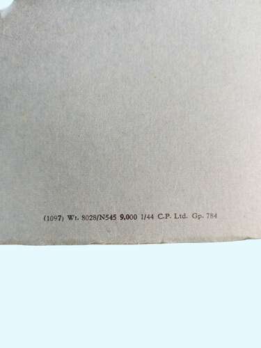 WW2 RAF WELLINGTON III - XVIII PILOT'S NOTES - /44 dated