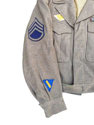 WW2 USAAF 8th AF uniform group - SGT. Merle S. Morris - 448th BG Seething