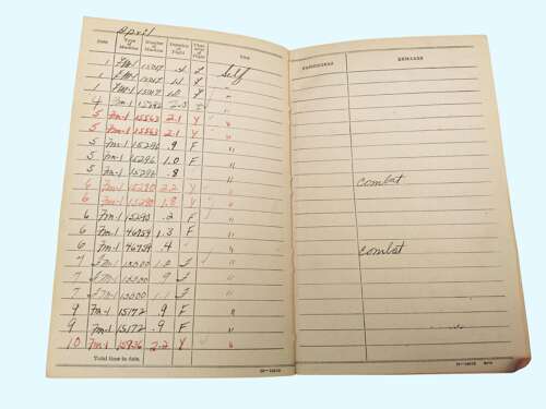 WW2 USN Logbook grouping - LT. R.C. BUNTEN - CARRIER PILOT