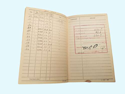 WW2 USN Logbook grouping - LT. R.C. BUNTEN - CARRIER PILOT