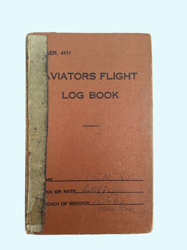 WW2 USN Logbook grouping - LT. R.C. BUNTEN - CARRIER PILOT