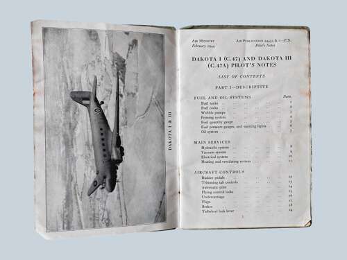 WW2 RAF Dakota I & III Pilots notes - dated /44