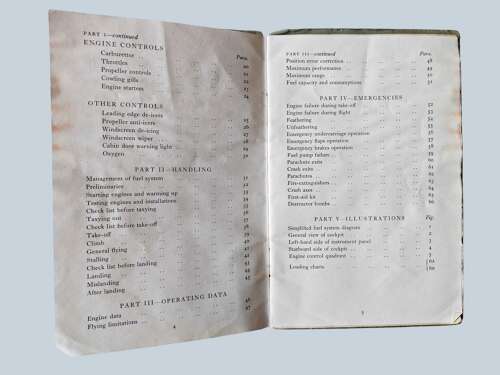 WW2 RAF Dakota I & III Pilots notes - dated /44