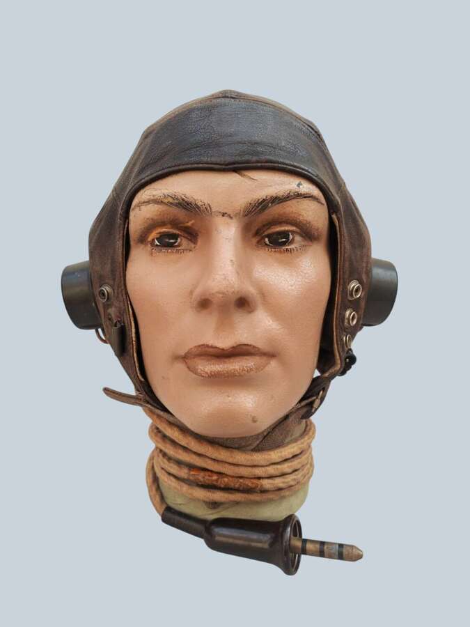 WW2 RAF 2nd PATTERN C-TYPE FLYING HELMET - Sz3