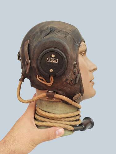 WW2 RAF 2nd PATTERN C-TYPE FLYING HELMET - Sz3