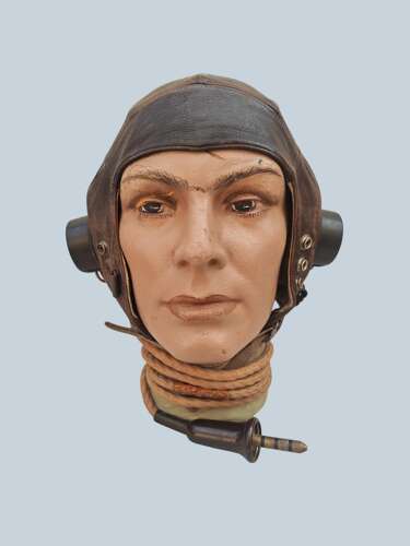 WW2 RAF 2nd PATTERN C-TYPE FLYING HELMET - Sz3