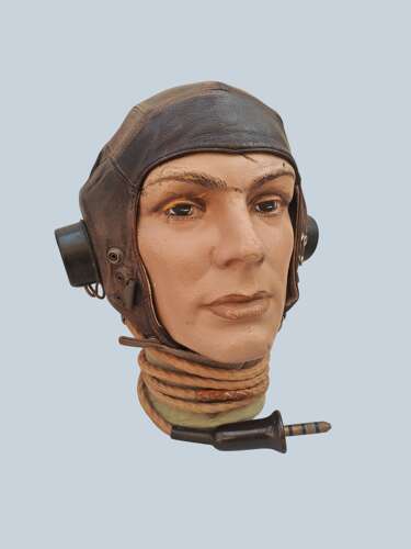 WW2 RAF 2nd PATTERN C-TYPE FLYING HELMET - Sz3