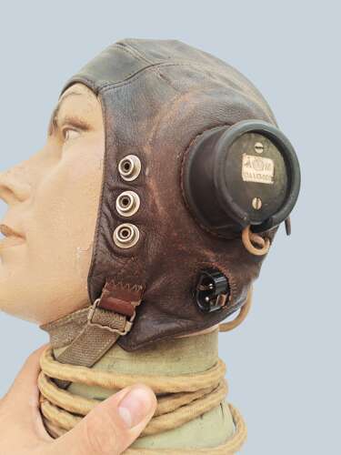 WW2 RAF 2nd PATTERN C-TYPE FLYING HELMET - Sz3