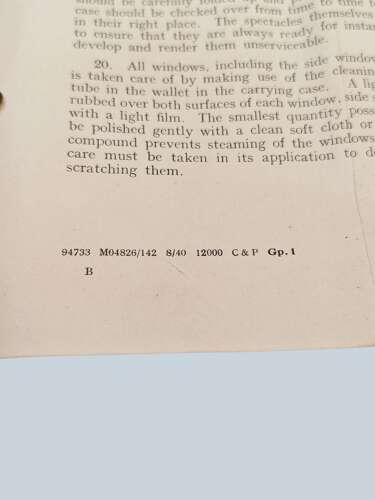 WW2 RAF MKVA Flying Spectacles