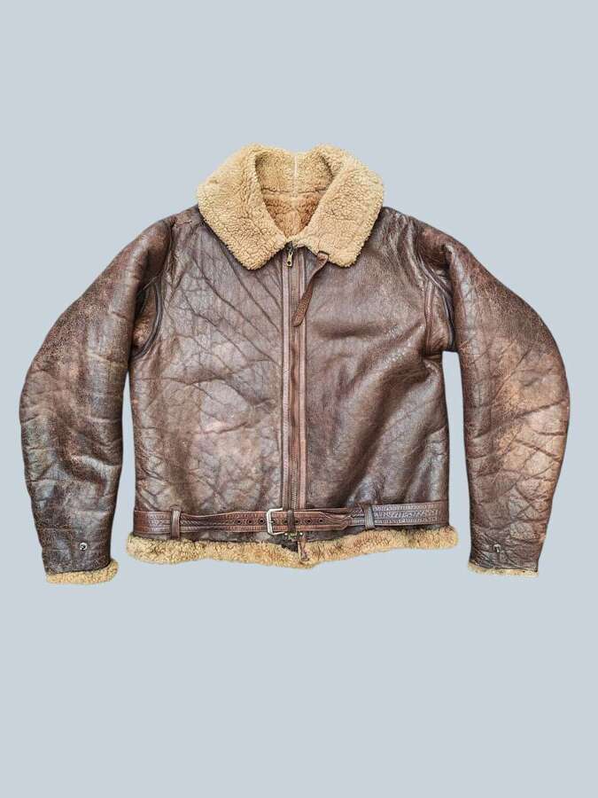 WW2 RAF Irvin sheepskin flying jacket - Early war / Battle of Britain period
