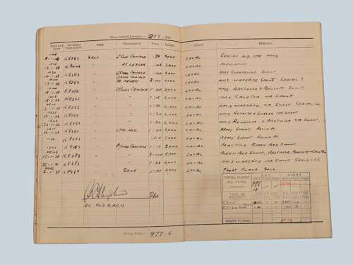 1930s/WW2 RAF Pilot's Flying Log book - Squadron Leader A.W. Vincent - 83 squadron