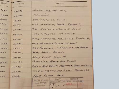 1930s/WW2 RAF Pilot's Flying Log book - Squadron Leader A.W. Vincent - 83 squadron
