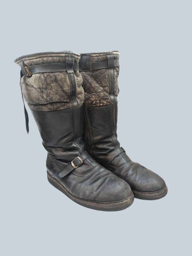 WW2 Luftwaffe Pilot/Aircrew single zip flying boots