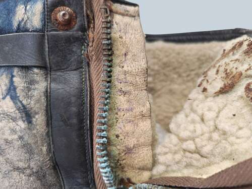 WW2 Luftwaffe Pilot/Aircrew single zip flying boots