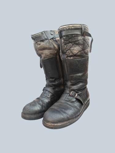 WW2 Luftwaffe Pilot/Aircrew single zip flying boots
