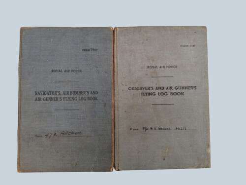 WW2 RAF - Tunic & Log book grouping - Flt/Lt G.A. Archer - Navigator