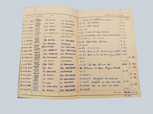 WW2 RAF - Tunic & Log book grouping - Flt/Lt G.A. Archer - Navigator