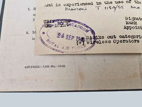 WW2 RAF - Tunic & Log book grouping - Flt/Lt G.A. Archer - Navigator