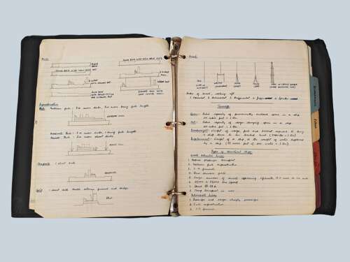 WW2 RAF - Tunic & Log book grouping - Flt/Lt G.A. Archer - Navigator