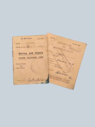 WW2 RAF - Tunic & Log book grouping - Flt/Lt G.A. Archer - Navigator